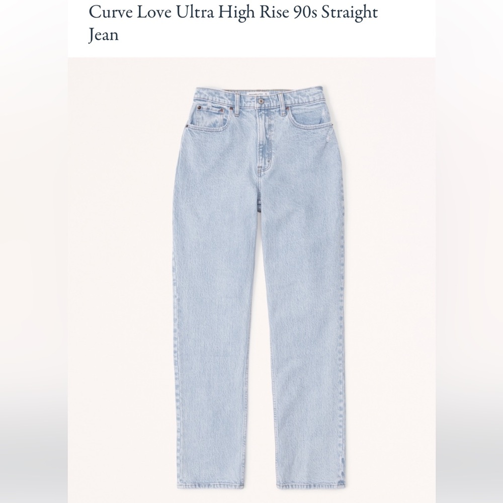 Abercrombie&Fitch Curve Love Ultra High Rise 90s Straight Jean size 23/000s